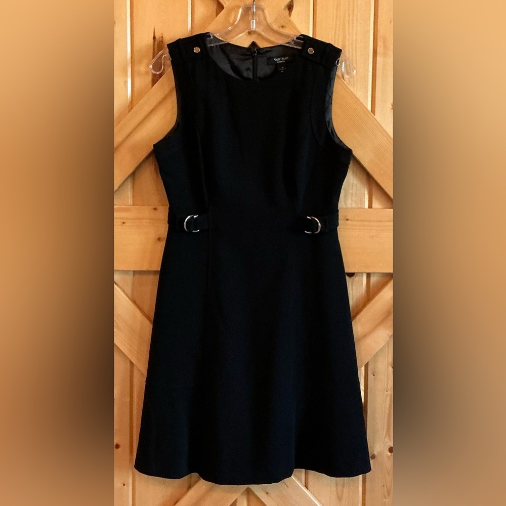 White House Black Market Fully Lined with/Zipper Closure Black Dress, 8P